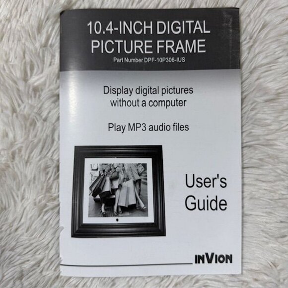 InVion 10.4" Rustic Cream Multi Effect Slide Show Remote Digital Picture Frame - Picture 14 of 16